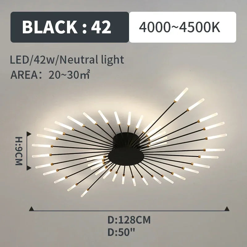 Led Ceiling Chandelier Lamp Indoor Lighting for Living Room Bedroom Home Decoration Kitchen Dining Table Light