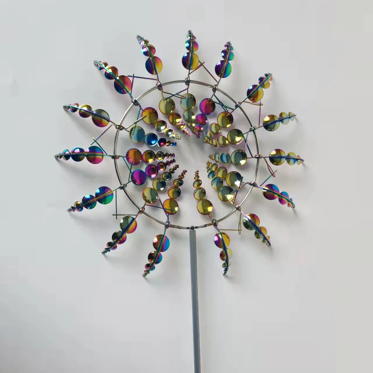 Enchanting 3D Metal Windmill: Stunning Kinetic Sculpture for Your Garden