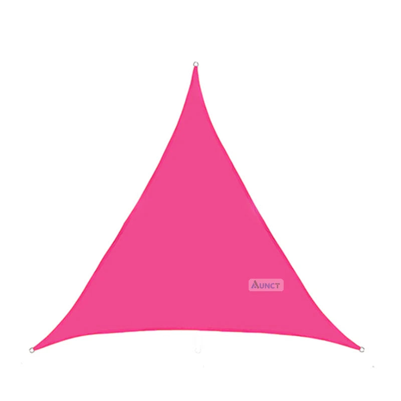 3X3X3M Triangle Sun Shelter Shade Sail LED Light String Awnings Outdoor Romantic Warm Waterproof Gazebo Garden YARD Sail Awning