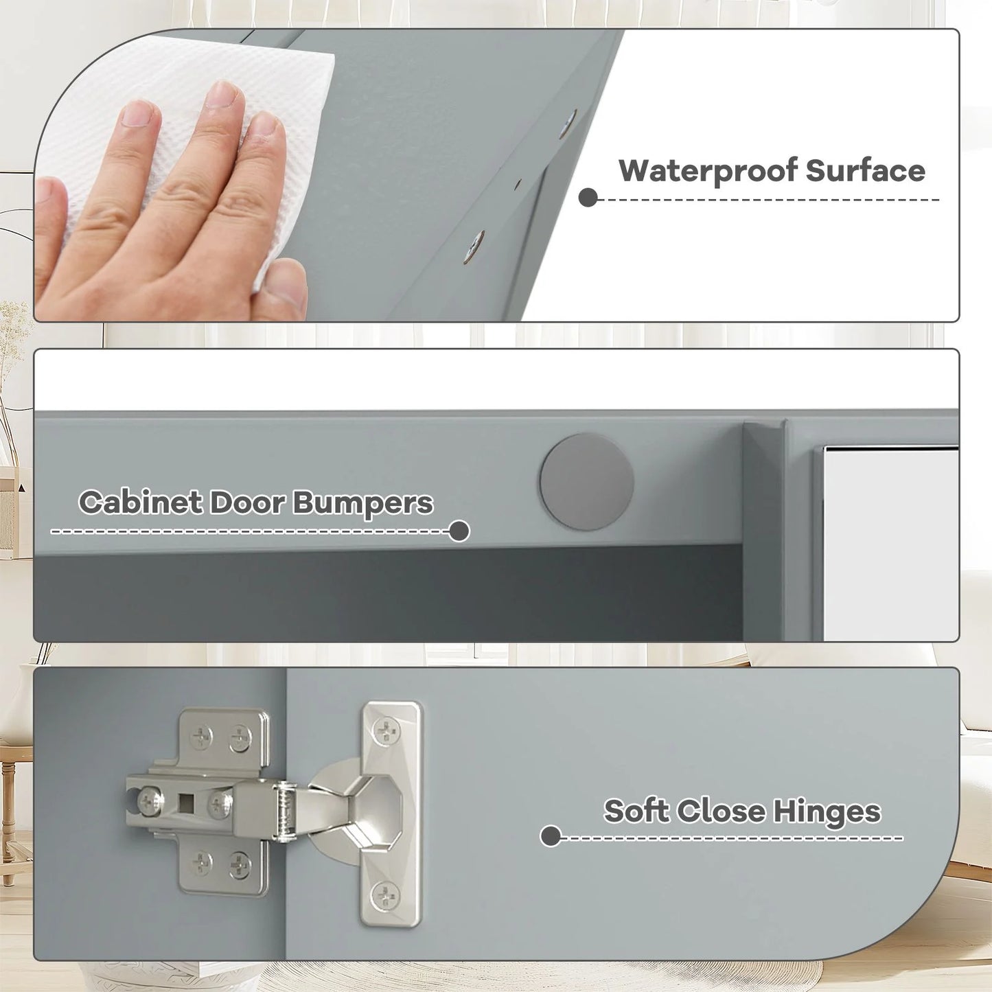 Sleek Medicine Cabinet with Double Mirrored Doors - Space-Saving Storage Solution for Your Bathroom