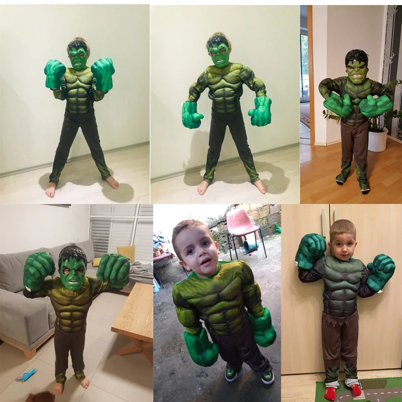 2021 New Hulk Costumes for Kids/ Fancy Dress/Halloween Carnival Party Cosplay Boy Kids Clothing Decorations Supplies Costumes