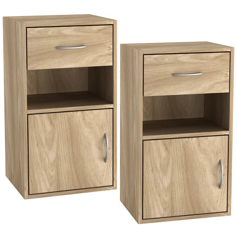 Baraa 30Cm W Particle Board / Chipboard Bedside Table
