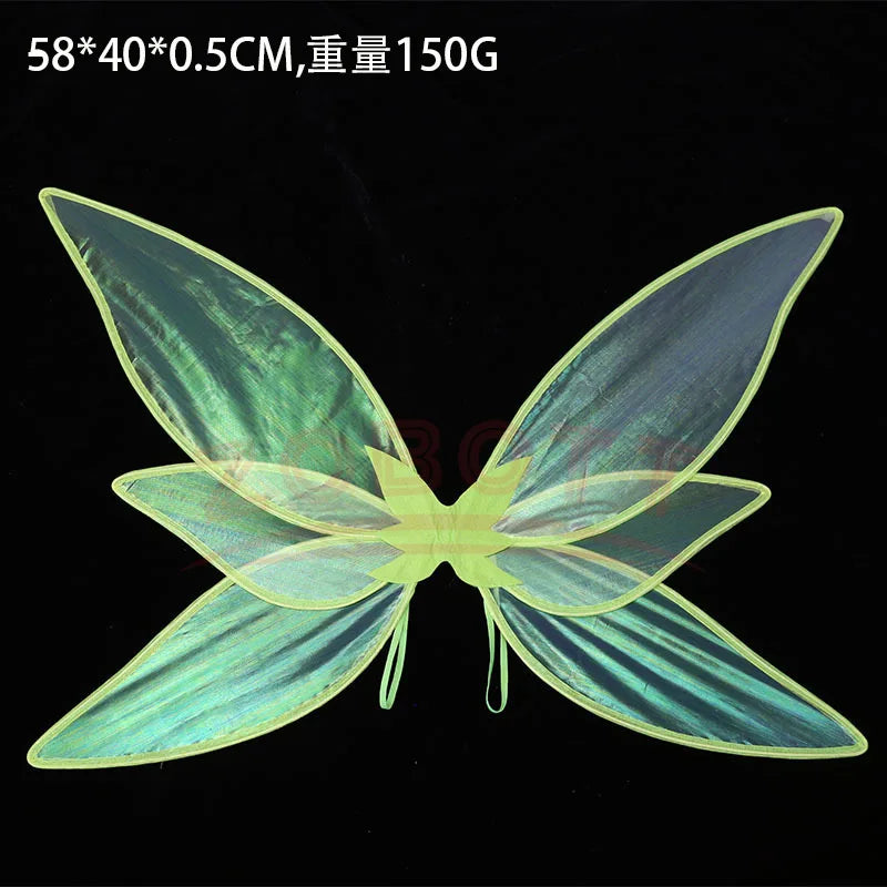 Women'S Elf Medieval Green Fairy Dress Magical Elf Dress and Belt with Wings Halloween Cosplay Costumes Elf Role-Playing Costume