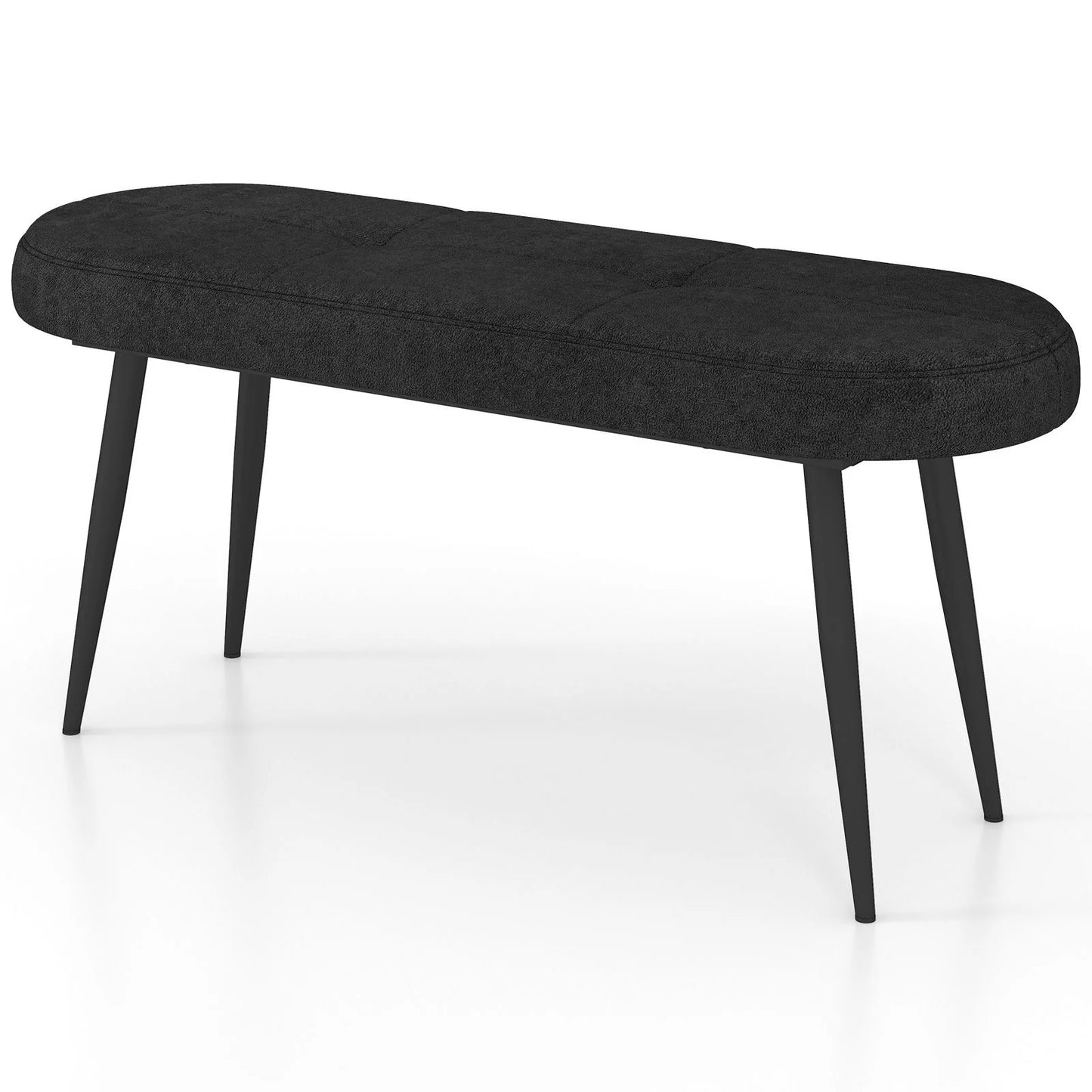 113 Cm Ottoman Bench with Sponge Padded Cushion for Entryway Living Room Foyer