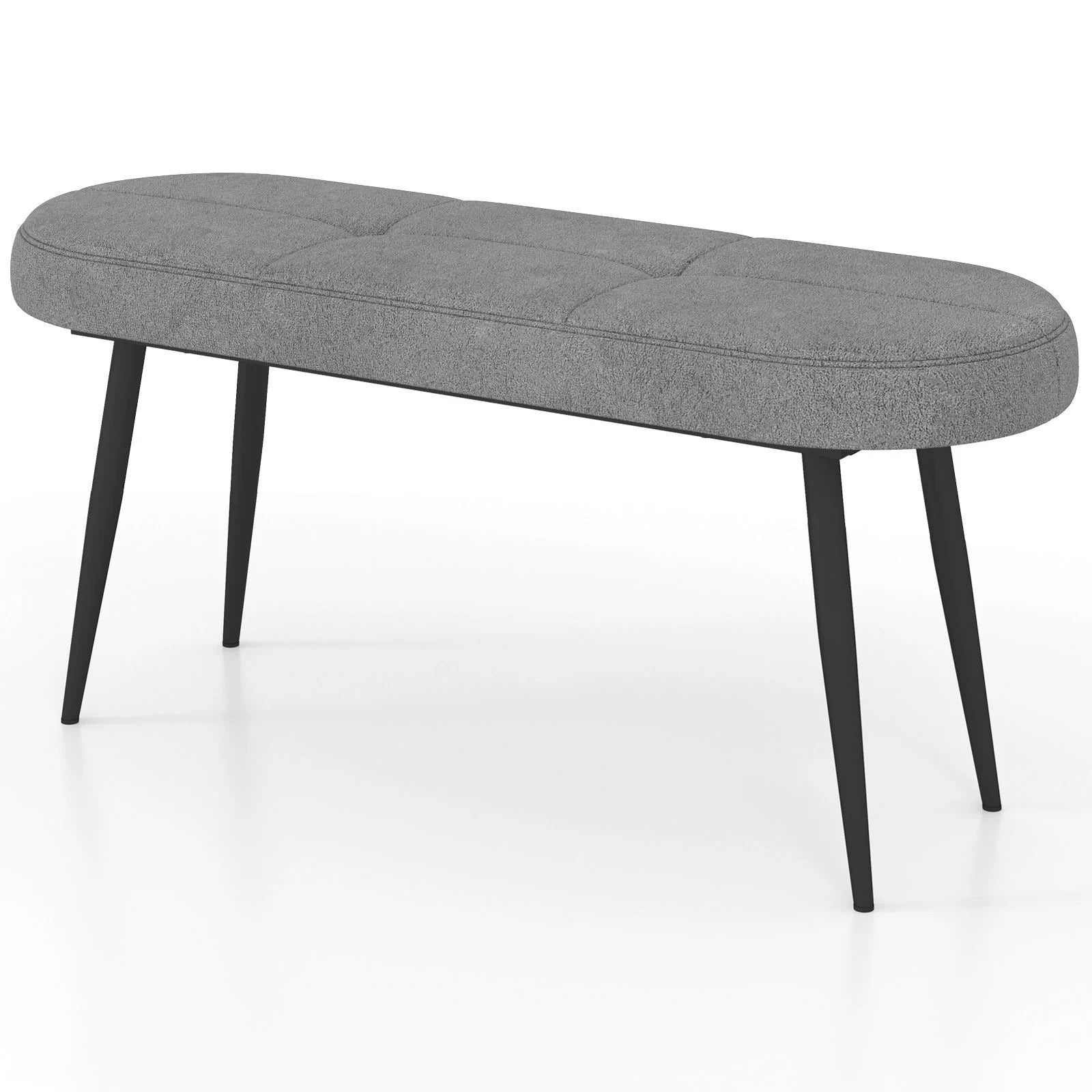 113 Cm Ottoman Bench with Sponge Padded Cushion for Entryway Living Room Foyer