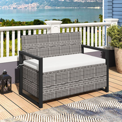 150L Outdoor Storage Bench with Padded Cushion