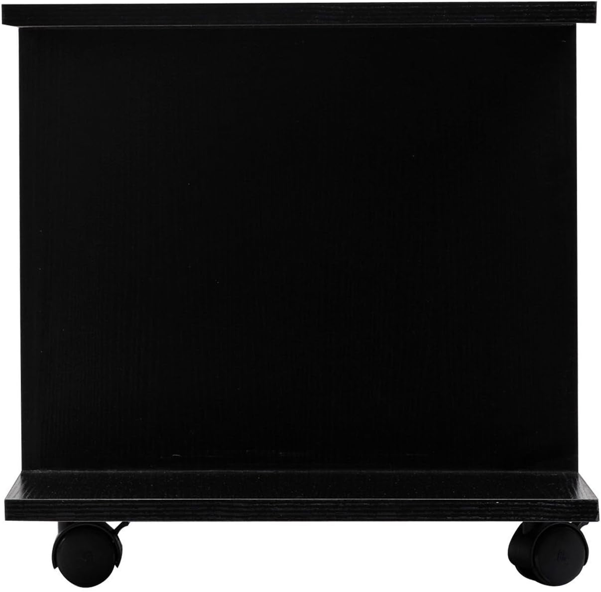 Modern TV Cabinet Stand Storage Shelves Table Mobile Bedroom Furniture Bookshelf Bookcase Black