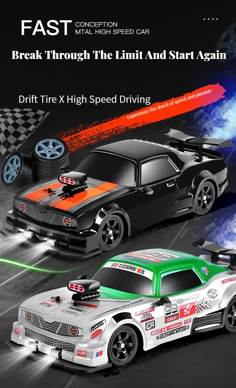 AE86 1: 16 Racing Drift CAR with Remote Control Toys RC Car Drift High-Speed Race Spray 4WD 2.4G Electric Sports Vehicle Gifts