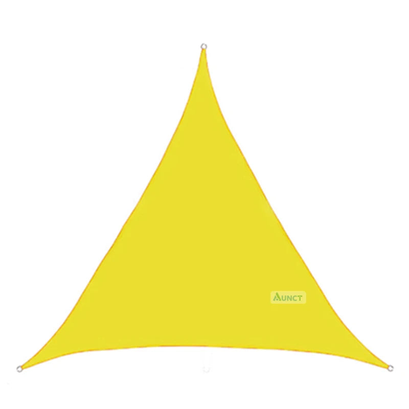 3X3X3M Triangle Sun Shelter Shade Sail LED Light String Awnings Outdoor Romantic Warm Waterproof Gazebo Garden YARD Sail Awning