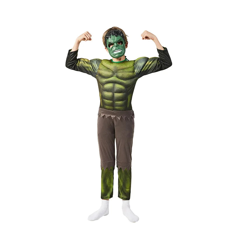 2021 New Hulk Costumes for Kids/ Fancy Dress/Halloween Carnival Party Cosplay Boy Kids Clothing Decorations Supplies Costumes