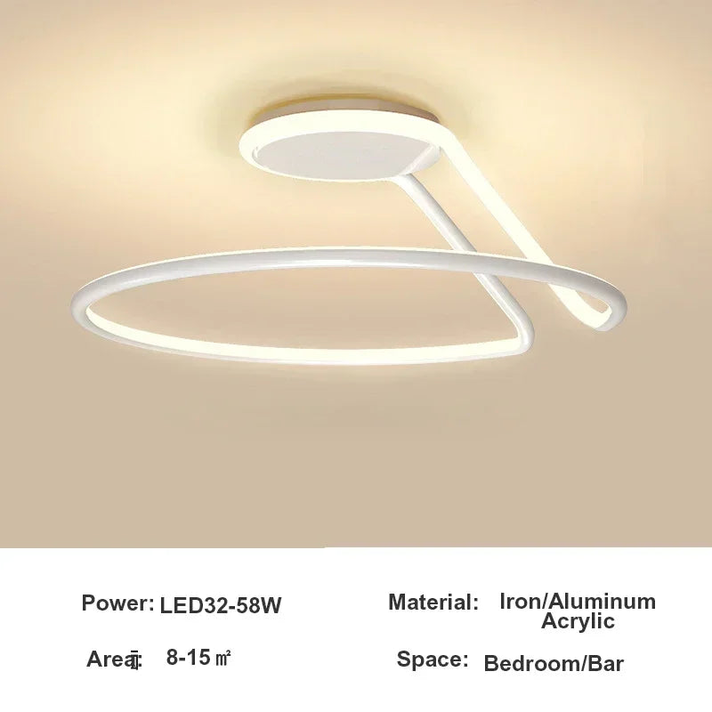 Modern LED Ceiling Lamp for Living Room Dining Room Balcony Hall Bedroom Ceiling Chandelier Home Decor Indoor Lighting Fixtures