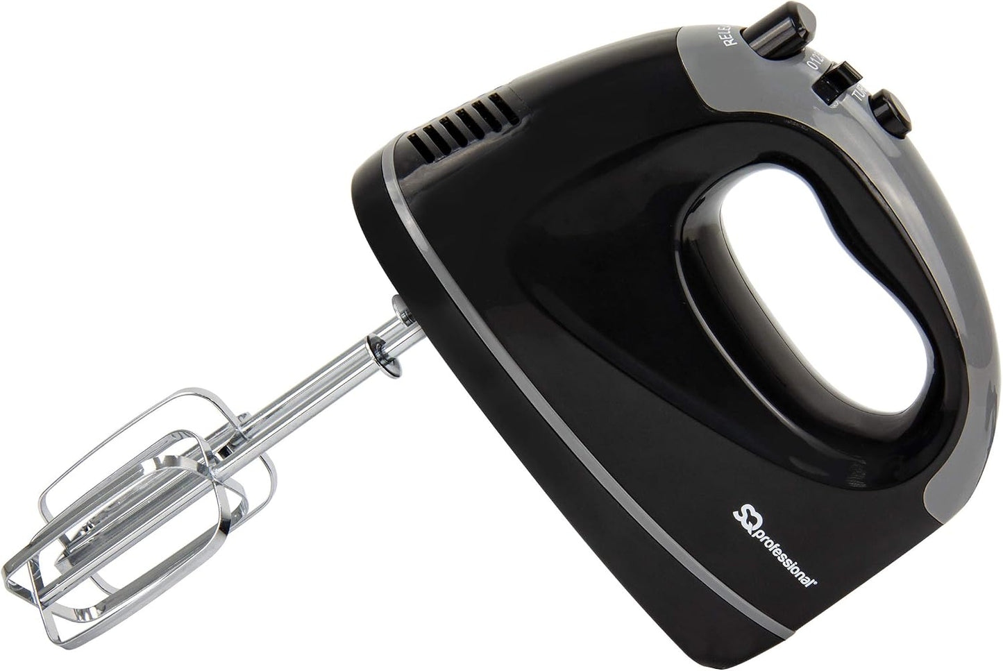 Blitz Hand Mixer Electric Whisk for Baking Electric Beater 5 Speed Control Hand Mixer Stainless Steel Kneader and Beaters for Baking Mixer 300W (Black)