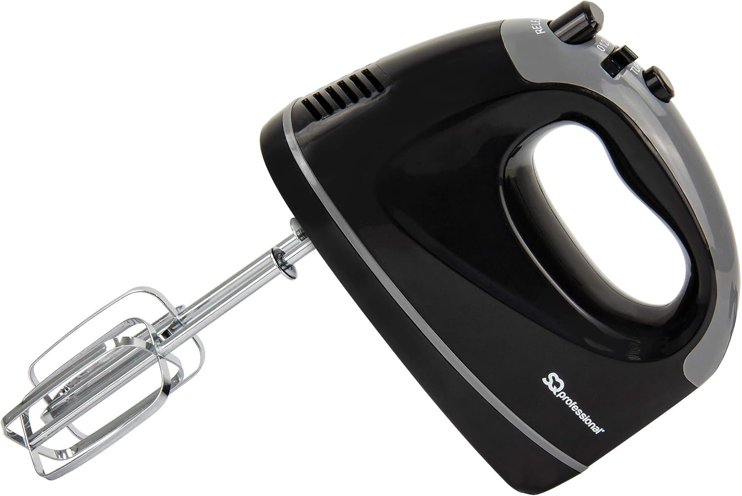 Blitz Hand Mixer Electric Whisk for Baking Electric Beater 5 Speed Control Hand Mixer Stainless Steel Kneader and Beaters for Baking Mixer 300W (Black)