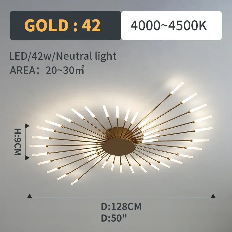 Led Ceiling Chandelier Lamp Indoor Lighting for Living Room Bedroom Home Decoration Kitchen Dining Table Light