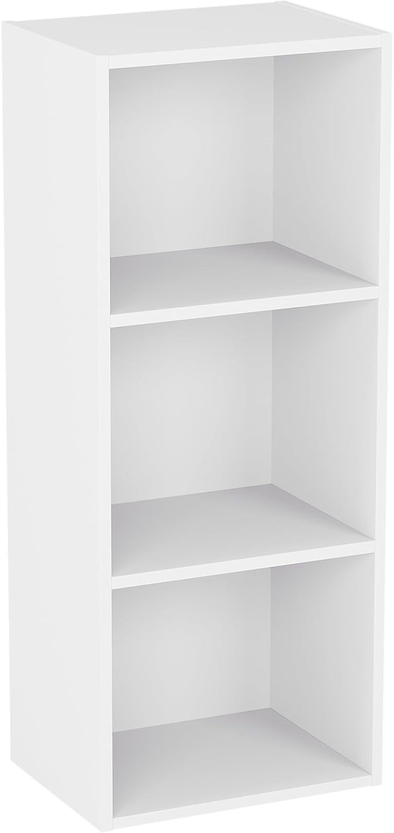 Oxford 3 Tier Cube Bookcase | White | 80 H X 32 W X 24 D | Freestanding Unit | Anti-Tip Kit | Space-Saving Storage | Compact | Easy Assembly | Modern Living Room Furniture