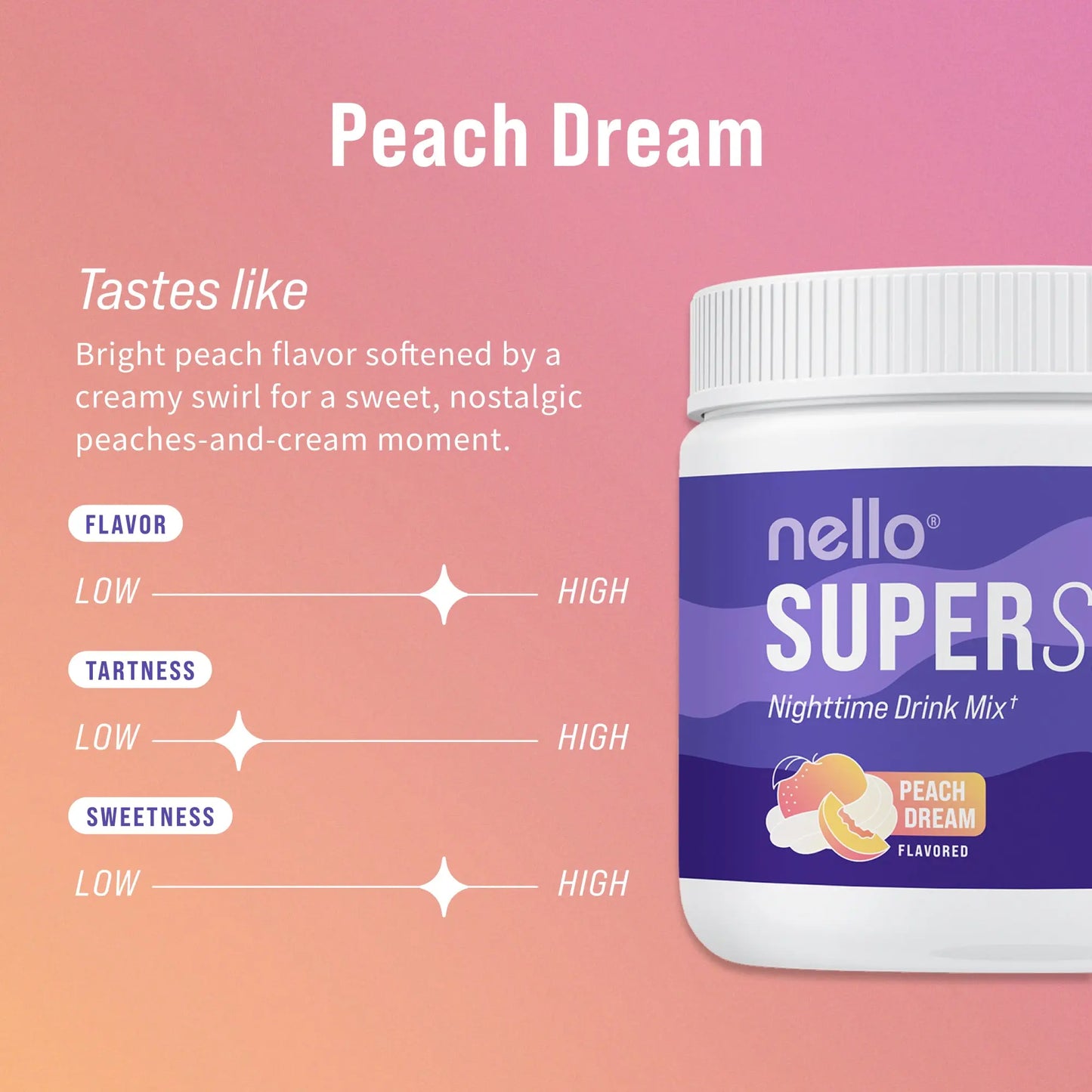 Nello Supersleep Nighttime Sleep Support Drink Mix, 30 Serving Tub, KSM-66 Ashwagandha, Maizinol, L-Glycine, Magnesium Glycinate, Melatonin-Free