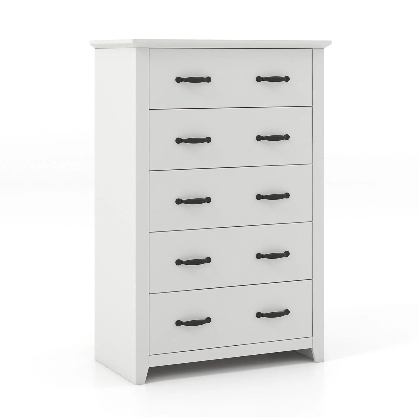 Dresser Vertical Chest of Drawers with 5 Pull-Out Drawers