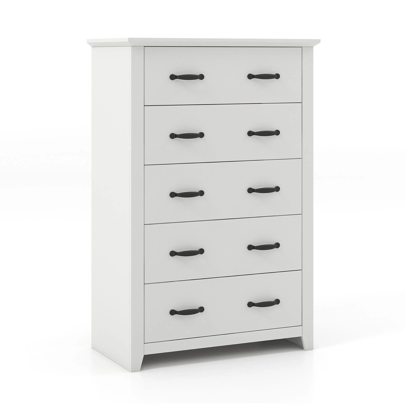 Dresser Vertical Chest of Drawers with 5 Pull-Out Drawers