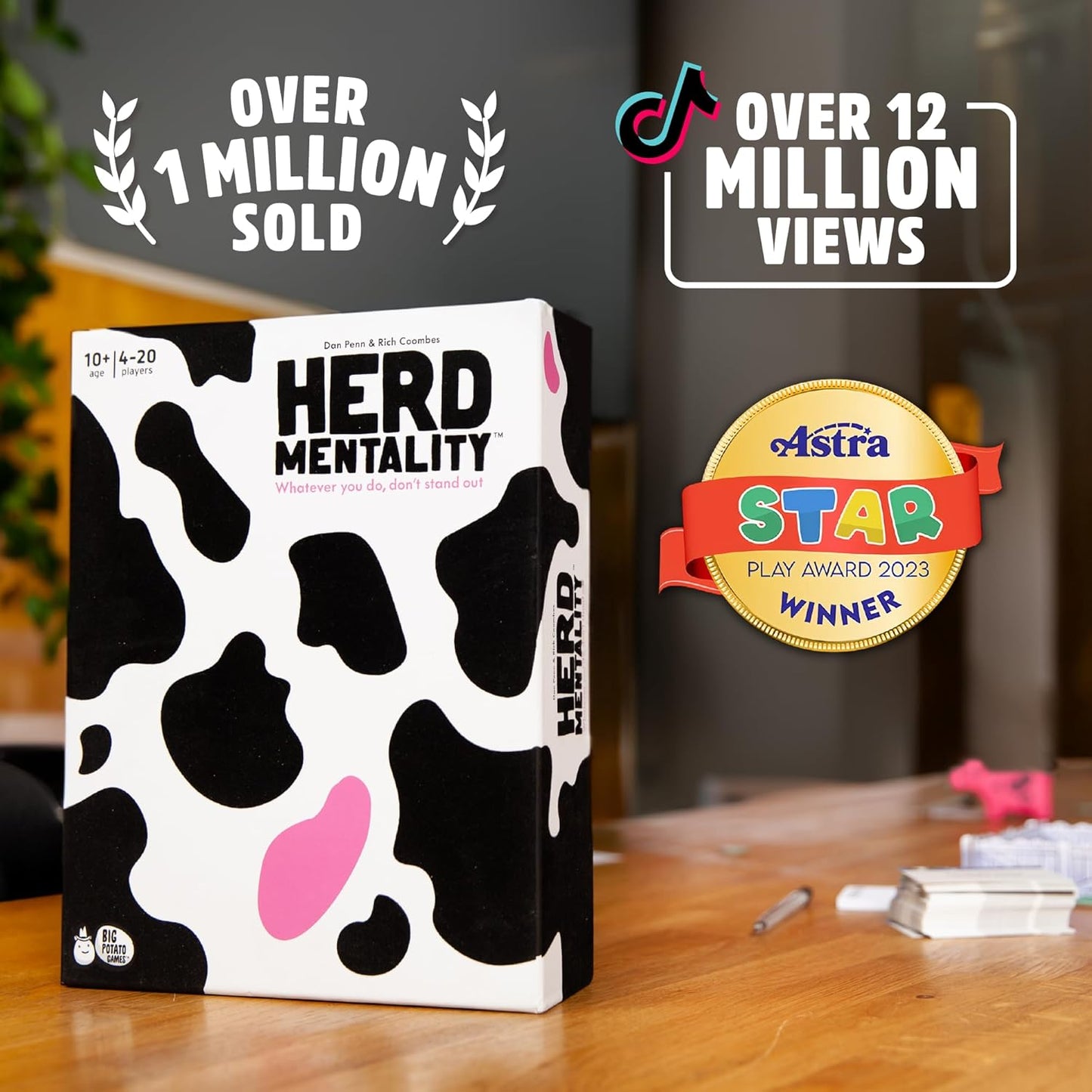 Herd Mentality Board Game: Udderly Hilarious Family Game | Easy Setup & Play | Loved by Millions | Perfect for 4-20 Players