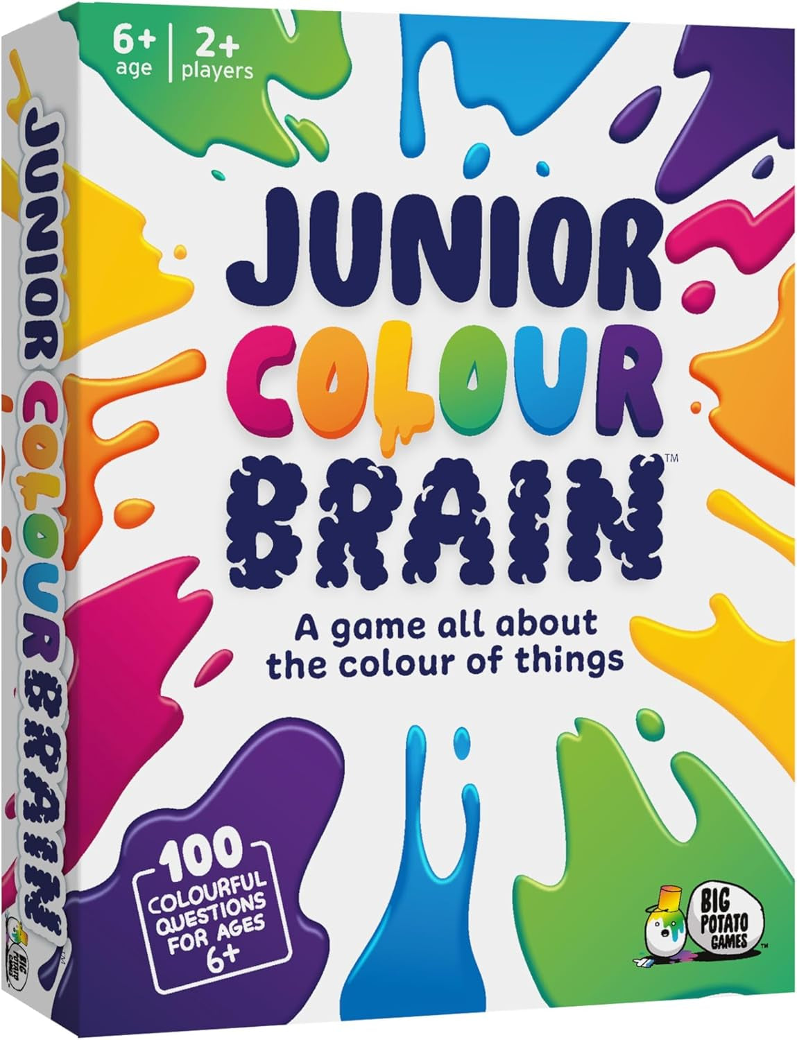 Junior Colourbrain Card Game – Fun Family Colour Quiz Game for Kids & Adults | Easy Party Card Game for Families | Smaller Box Edition