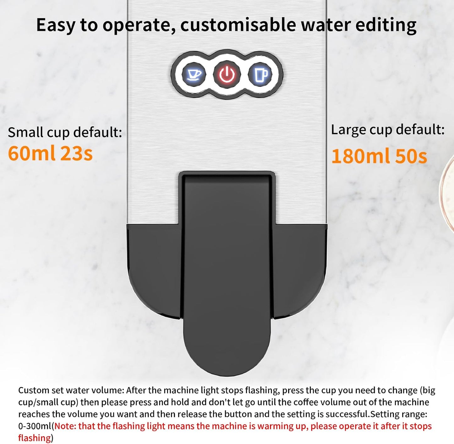 4 in 1 Pod Coffee Machines Compatible with Nespresso Original, Dolce Gusto, Ground Coffee and ESE Coffee Pods, 19 Bar Automatic Espresso Coffee Capsule Machine for Home Kitchen Office, Classic