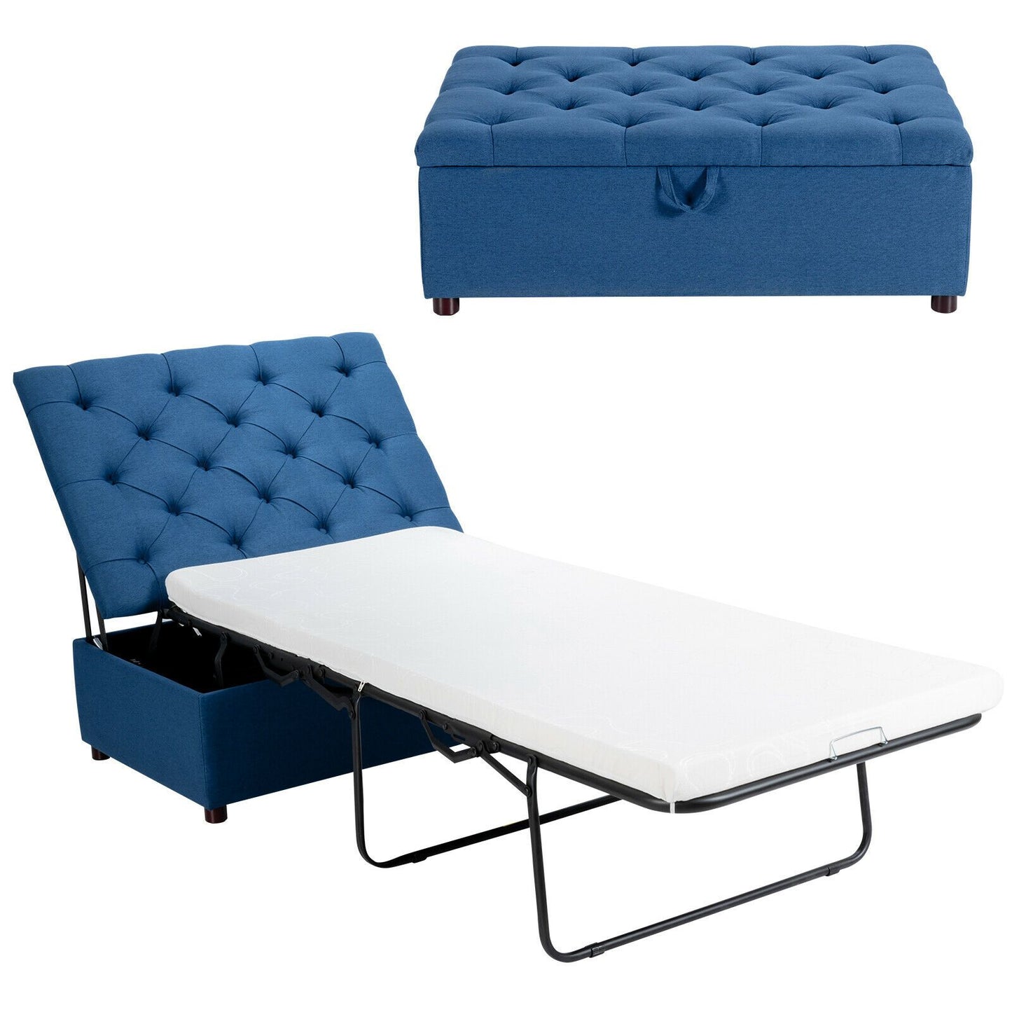 2-In-1 Convertible Sofa Bed with Mattress for Home and Office