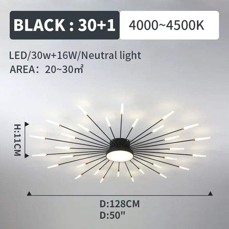Led Ceiling Chandelier Lamp Indoor Lighting for Living Room Bedroom Home Decoration Kitchen Dining Table Light