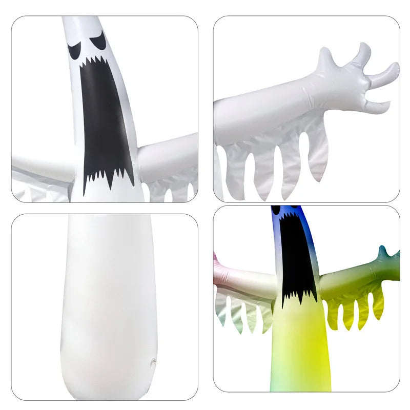 Glowing Inflatable Halloween Ghost Remote Control Flashing Ghost Horror Outdoor Courtyard Party Props Halloween Decoration