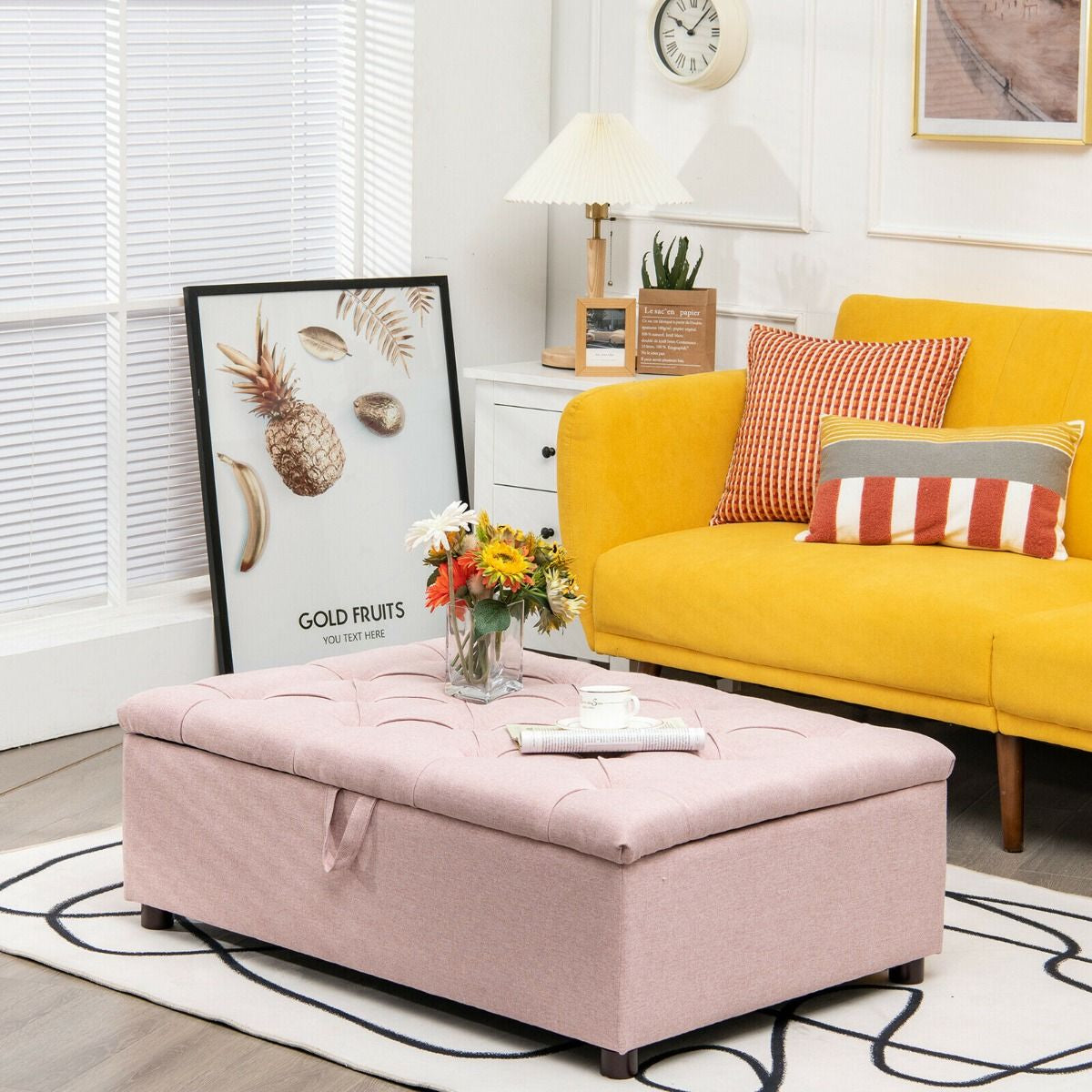 2-In-1 Convertible Sofa Bed with Mattress for Home and Office