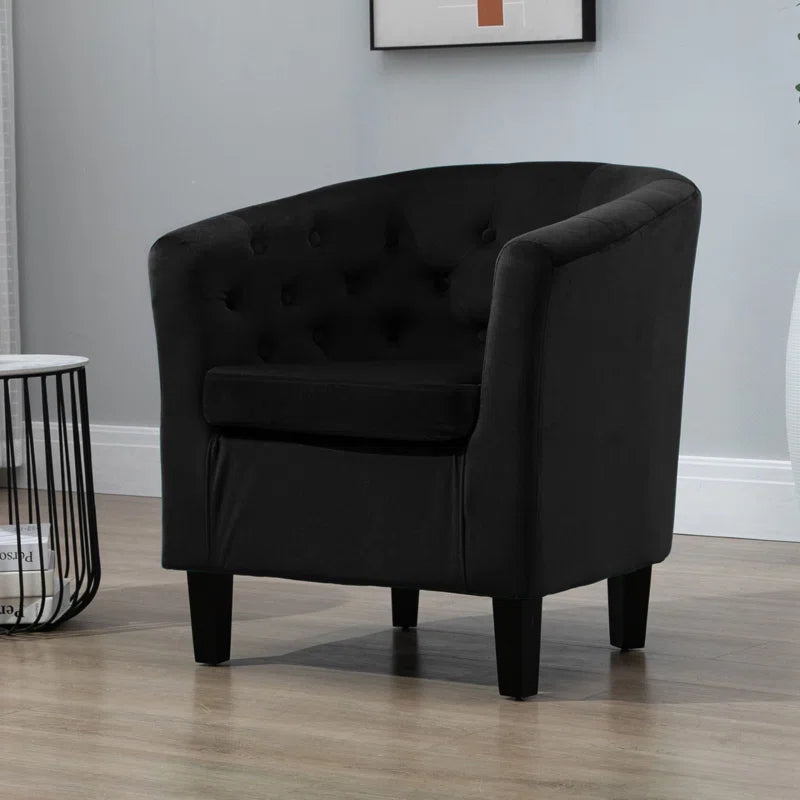 Tarbes Velvet Barrel Chair