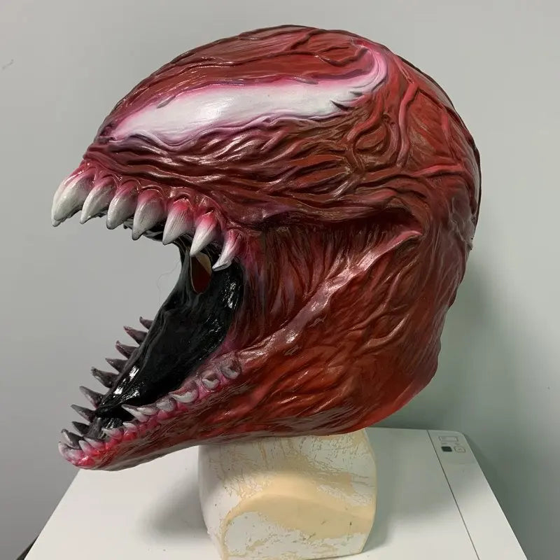 Venom Mask Cosplay Halloween Horror Hero Latex Venom Wearable Actor'S Headgear Adult One-Size Comic-Con Party Masquerade Props