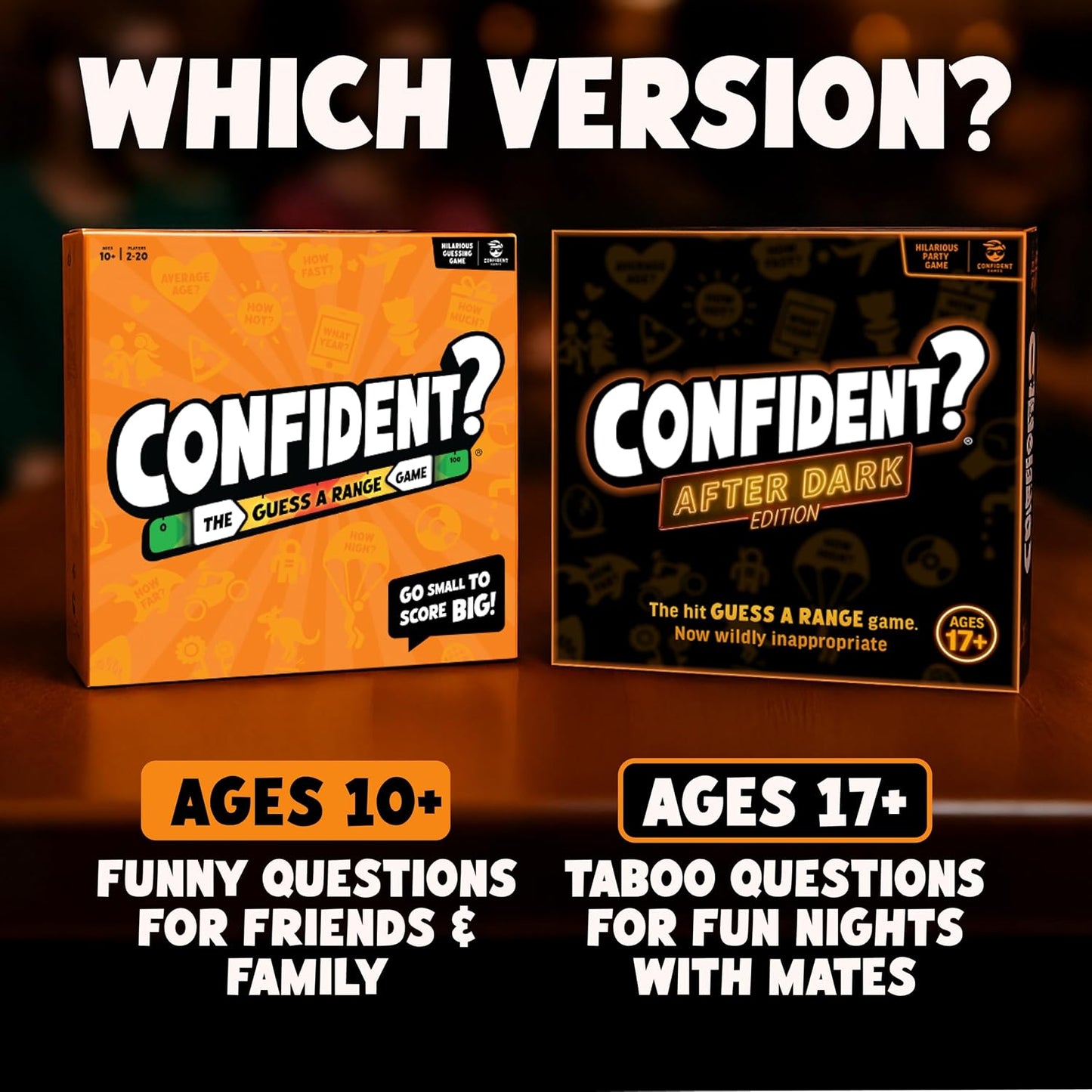 CONFIDENT? Board Game | the Smash Hit Guessing Game | 2-8 Players, Ages 10+ | Best Board Game for Families, Adults, Teens, Kids | Award-Winning Trivia Quiz Game | Enjoyed by Couples and Even Large Groups