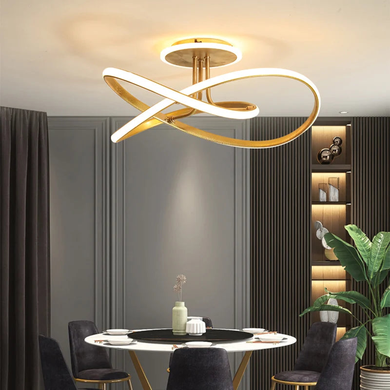 Modern LED Ceiling Lamp for Living Room Dining Room Balcony Hall Bedroom Ceiling Chandelier Home Decor Indoor Lighting Fixtures