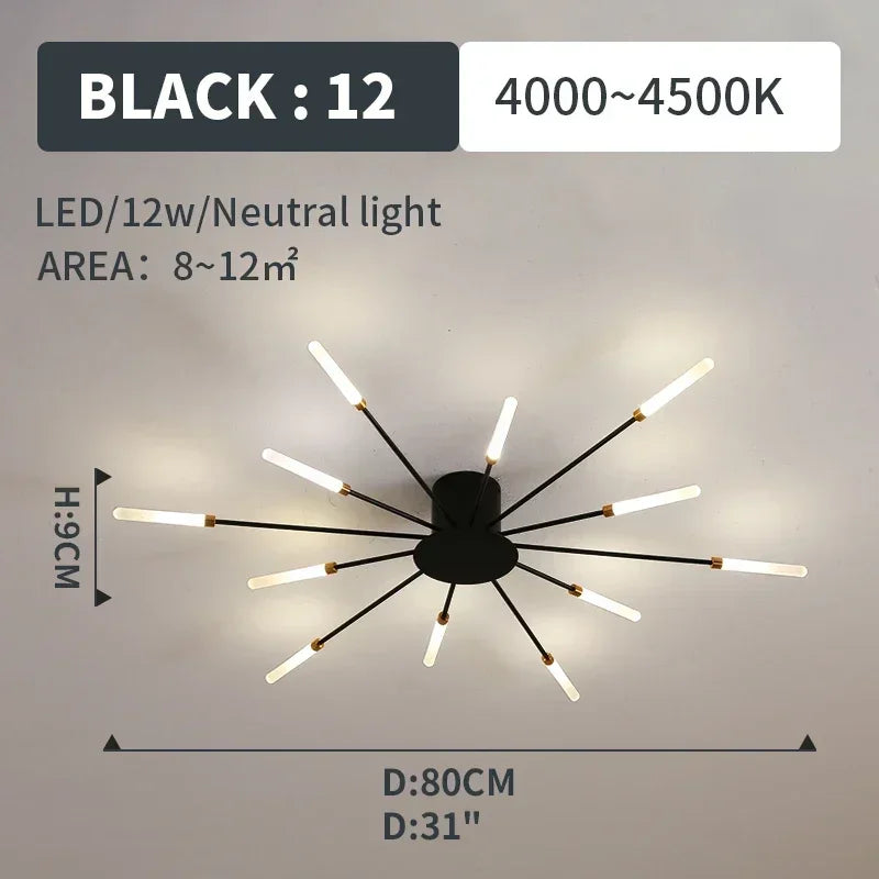 Led Ceiling Chandelier Lamp Indoor Lighting for Living Room Bedroom Home Decoration Kitchen Dining Table Light