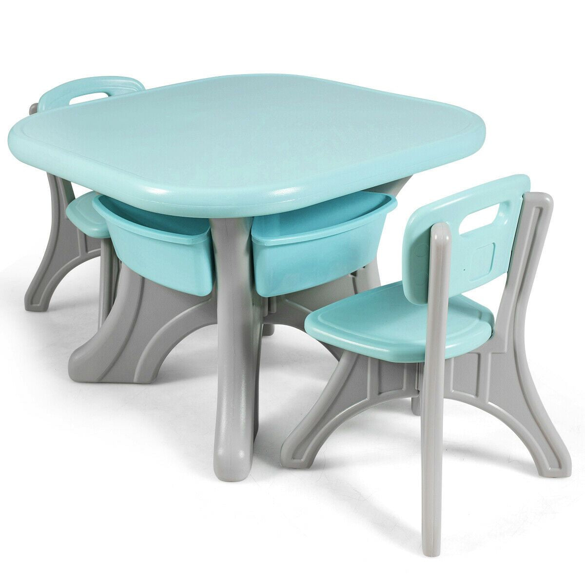 Children'S Activity Table Set with Storage Bins