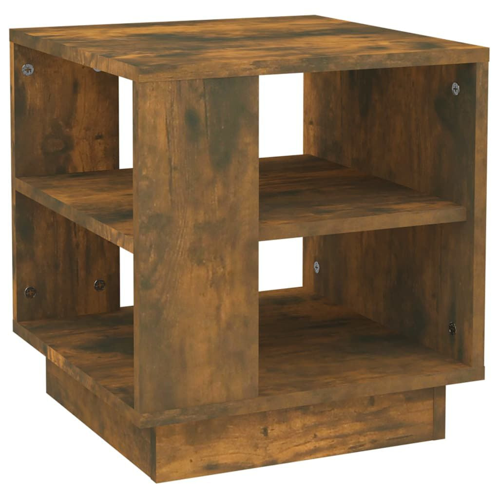 Coffee Table Smoked Oak 40X40X43 Cm Engineered Wood