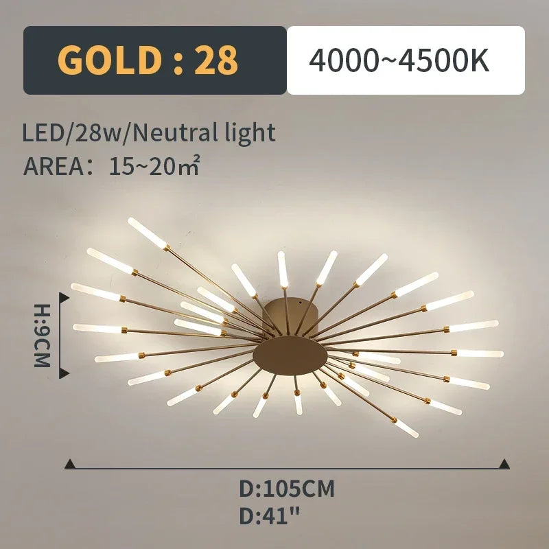 Led Ceiling Chandelier Lamp Indoor Lighting for Living Room Bedroom Home Decoration Kitchen Dining Table Light