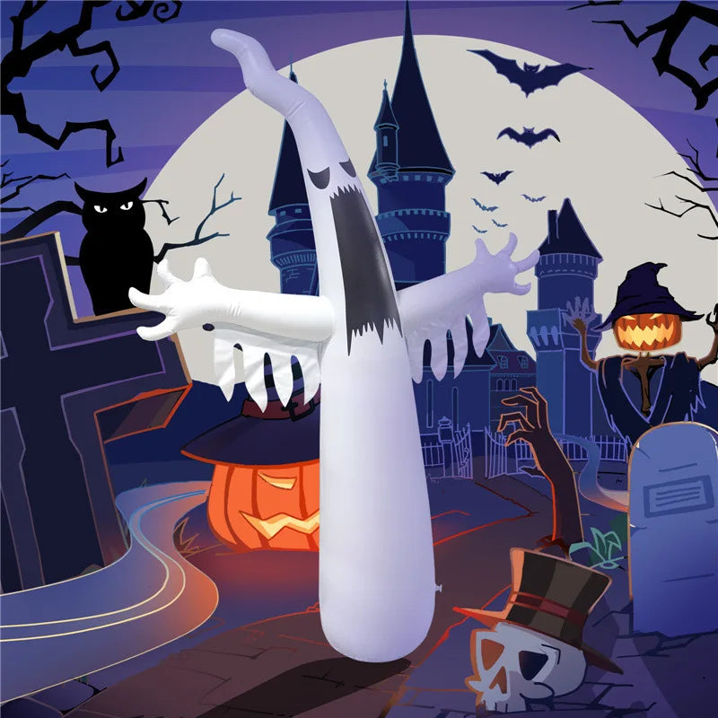 Glowing Inflatable Halloween Ghost Remote Control Flashing Ghost Horror Outdoor Courtyard Party Props Halloween Decoration