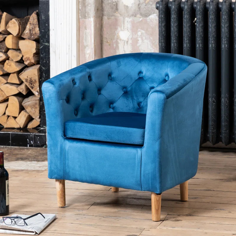 Tarbes Velvet Barrel Chair