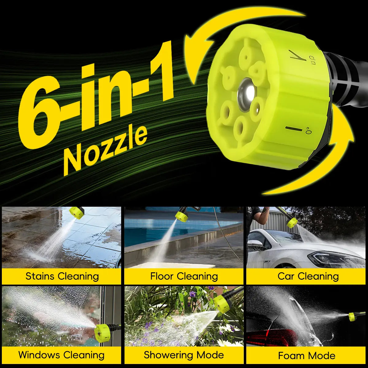 Power Up Your Cleaning Game with the Seese Cordless Pressure Washer - Perfect for Cars, Home, and Garden! Ideal Father's Day Gift!