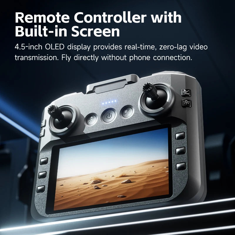New M7 Drone Brushless 8K HD Camera Remote Control with Screen Optical Flow Obstacle Avoidance Foldable Quadcopter Toys 10000M