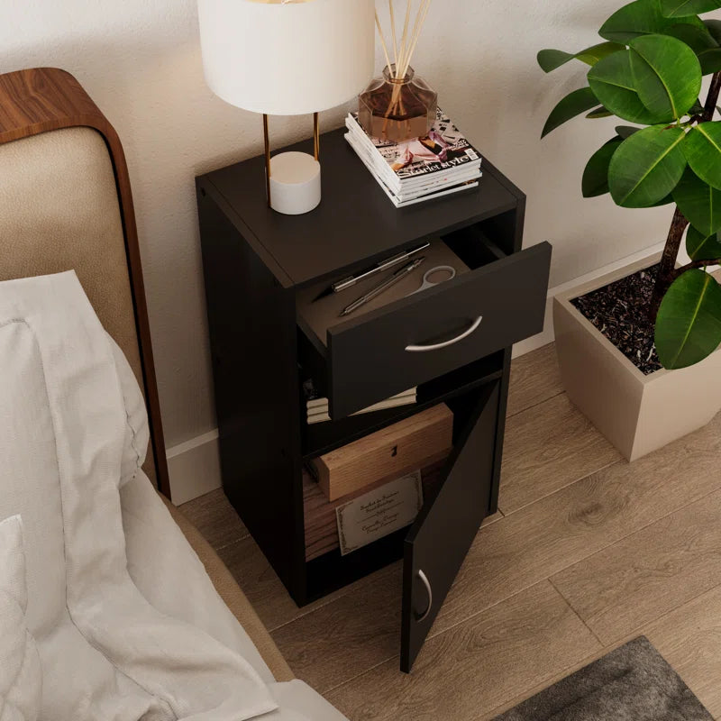 Baraa 30Cm W Particle Board / Chipboard Bedside Table