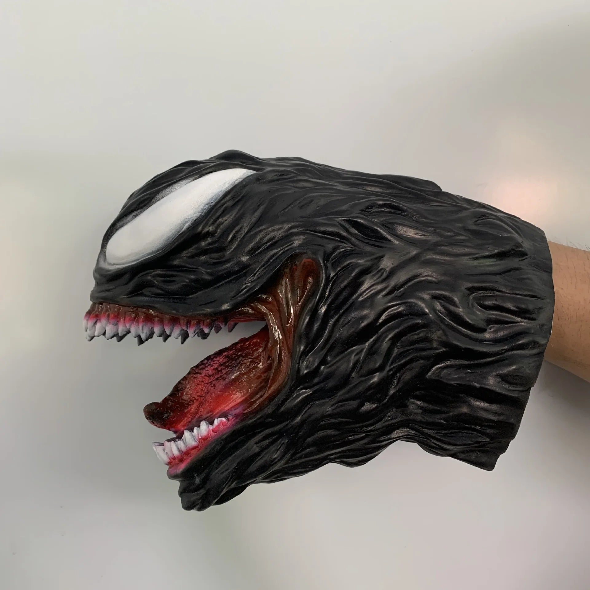 Venom Mask Cosplay Halloween Horror Hero Latex Venom Wearable Actor'S Headgear Adult One-Size Comic-Con Party Masquerade Props