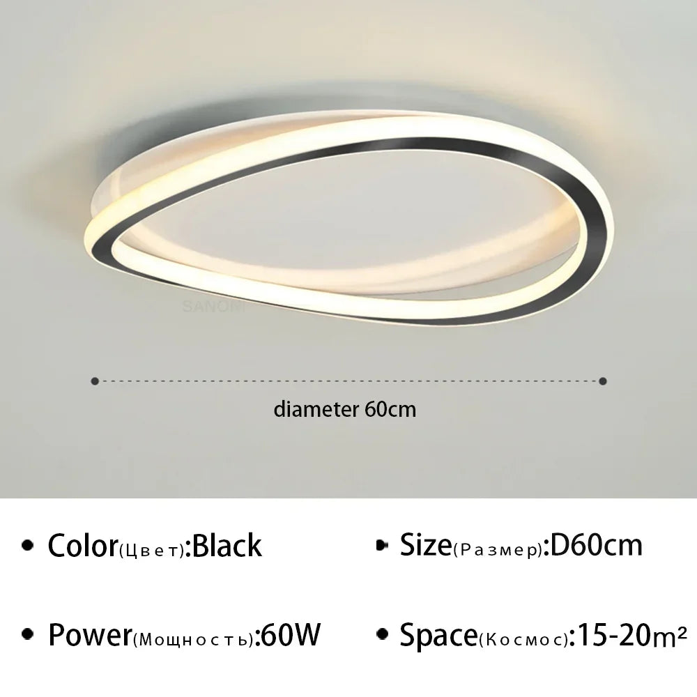 Modern LED Ceiling Chandelier Lamp for Living Dining Room Bedroom Children'S Room Study Hall Home Decor Lighting Fixture Lustre