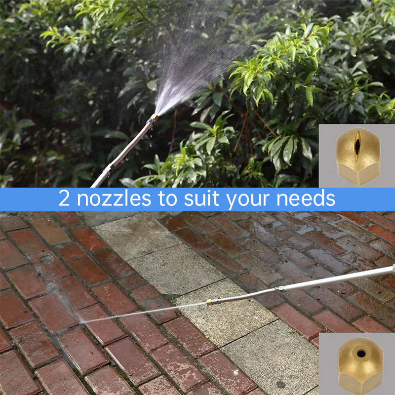 Transform Your Cleaning Routine with the 2-in-1 Manual High Pressure Garden Washer Wand - The Ultimate Portable Hydro Power Solution!