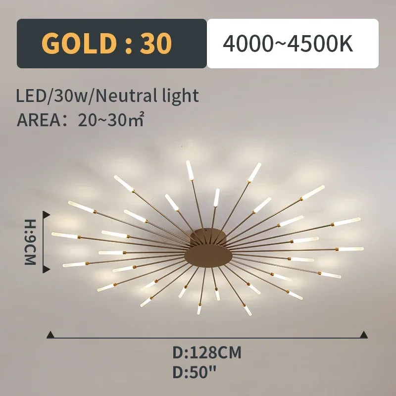 Led Ceiling Chandelier Lamp Indoor Lighting for Living Room Bedroom Home Decoration Kitchen Dining Table Light
