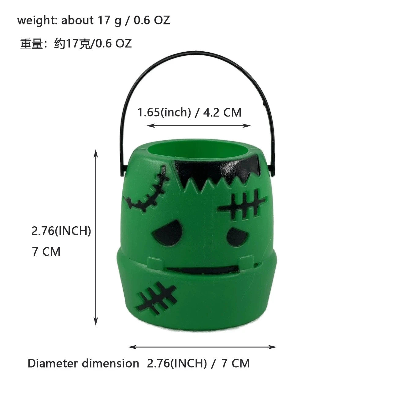 Halloween Candy Bowl Decorations Black Plastic Cauldron Bowls with Iron Rack, Halloween Party Decorations Candy Bucket
