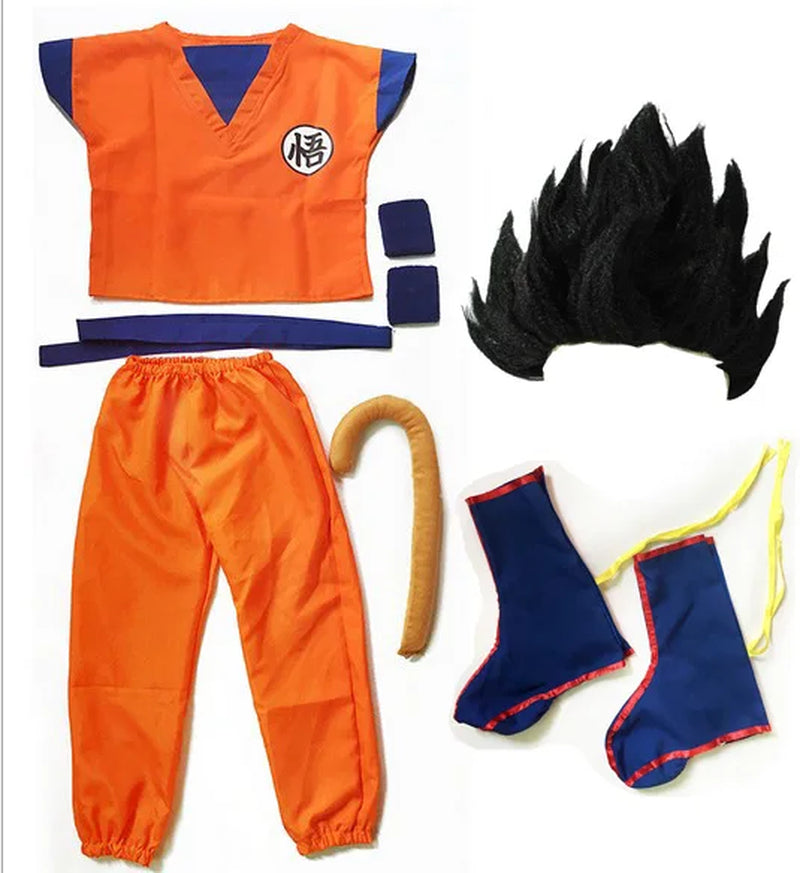 Dragon Clothes Suit Cosplay Costumes Top/Pant/Belt/Tail/Wrister/Wig/Shoes Adult&Kids Halloween Costume