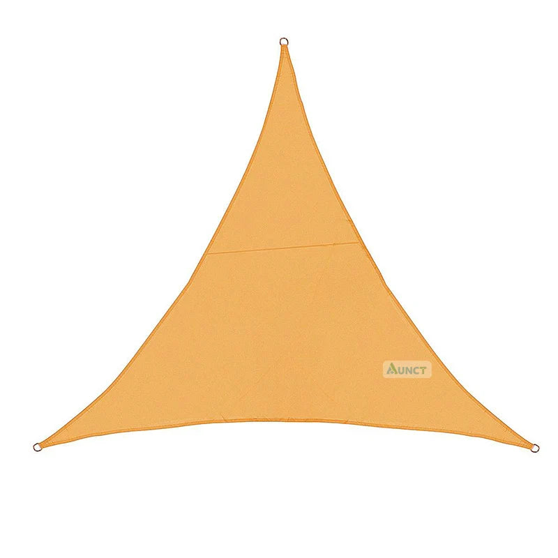 3X3X3M Triangle Sun Shelter Shade Sail LED Light String Awnings Outdoor Romantic Warm Waterproof Gazebo Garden YARD Sail Awning