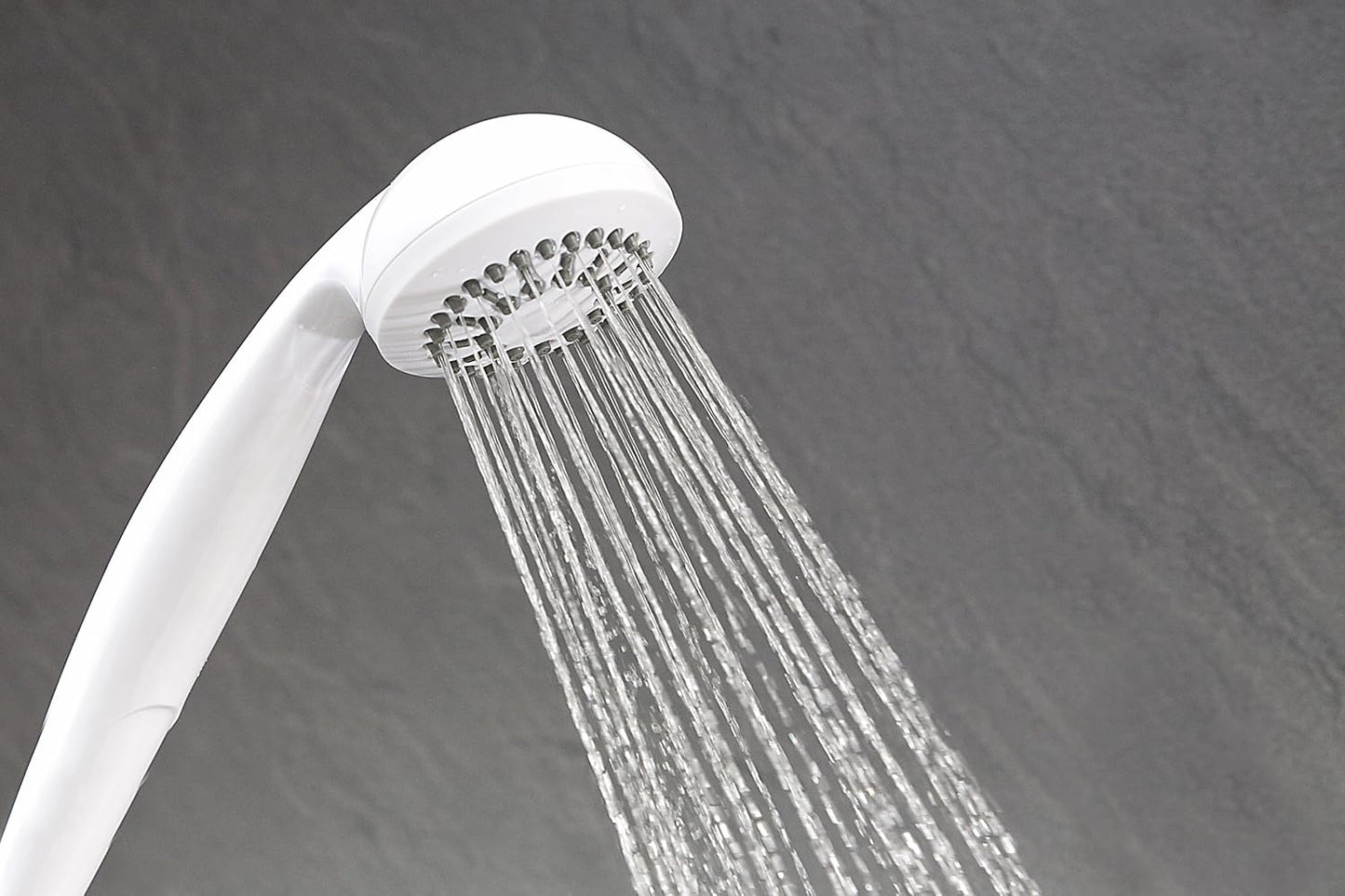 Riba, Shower Electric, 8.5 KW, White, Instant Hot Water, Replacement Shower, anti Twist Hose, Bathroom Showering Unit